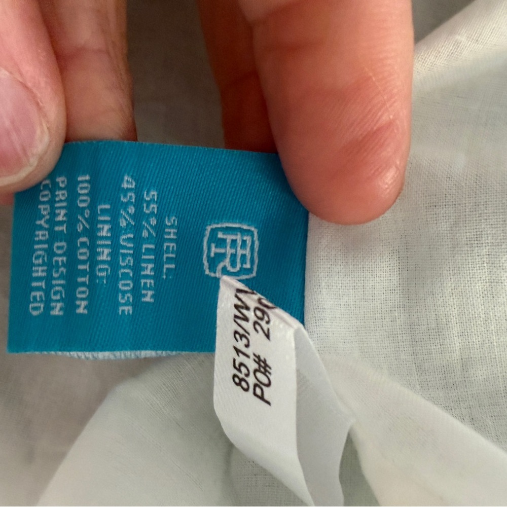 NWT Tori Richard Leafy Green and White Dress - Picture 10 of 12